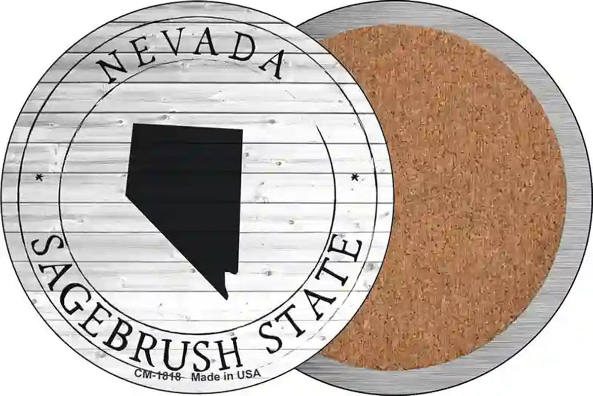 Nevada Sagebrush State Novelty Circle Coaster Set of 4