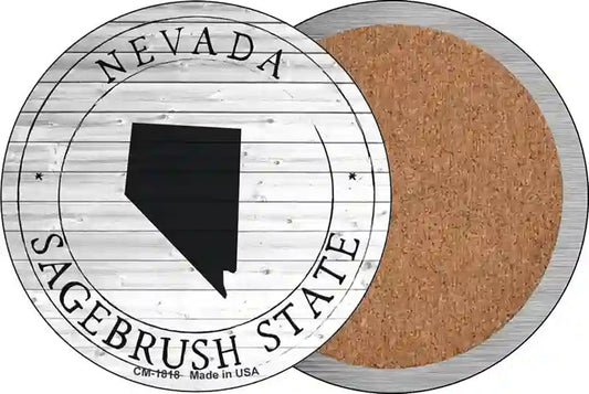 Nevada Sagebrush State Novelty Circle Coaster Set of 4