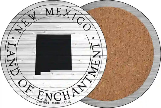 New Mexico Land Of Enchantment Novelty Circle Coaster Set of 4