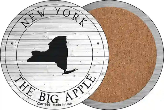 New York Big Apple Novelty Circle Coaster Set of 4