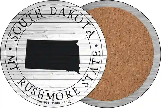 South Dakota Mt Rushmore State Novelty Circle Coaster Set of 4