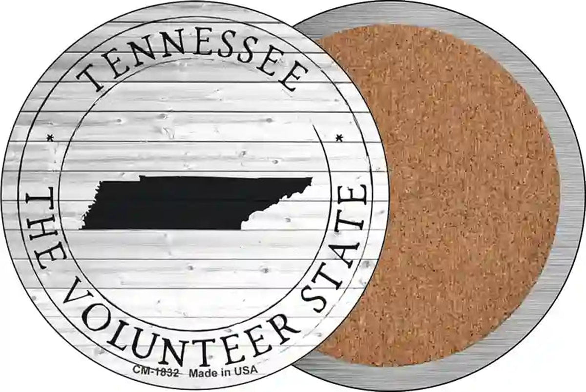 Tennessee Volunteer State Wholesasle Novelty Circle Coaster Set of 4