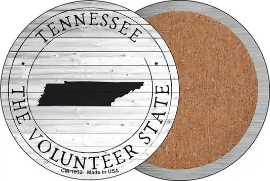 Tennessee Volunteer State Wholesasle Novelty Circle Coaster Set of 4
