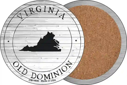 Virginia Old Dominion Novelty Circle Coaster Set of 4