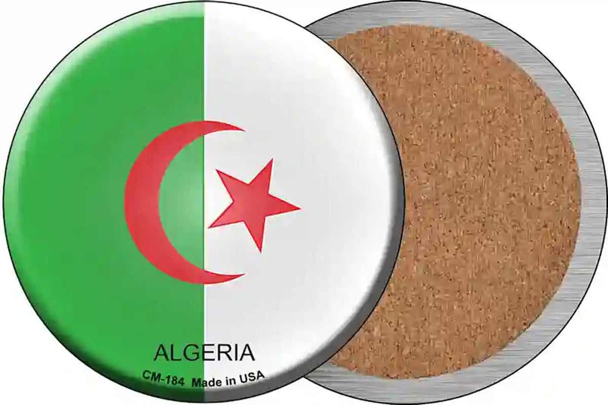 Algeria Country Novelty Circle Coaster Set of 4