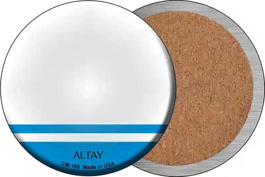Altay Country Novelty Circle Coaster Set of 4