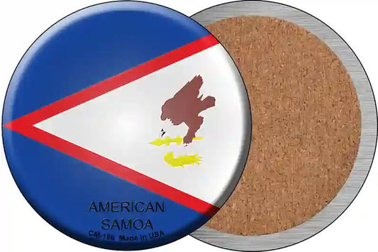 American Samoa Country Novelty Circle Coaster Set of 4