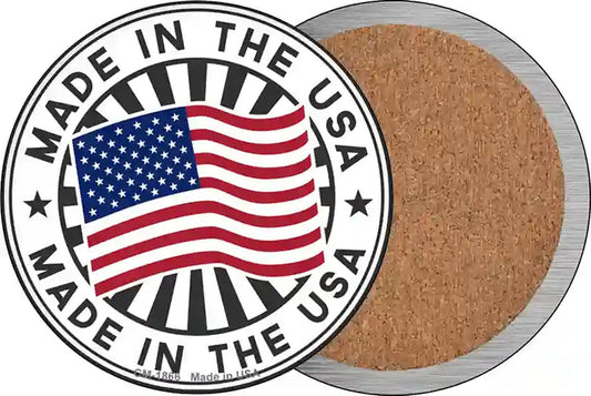 Made In The USA Novelty Circle Coaster Set of 4