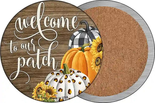 Welcome To Our Patch Novelty Circle Coaster Set of 4