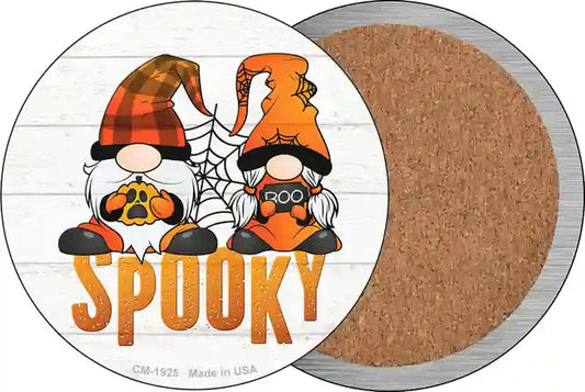 Spooky Gnomes Novelty Circle Coaster Set of 4