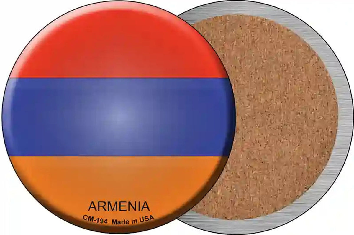 Armenia Novelty Circle Coaster Set of 4