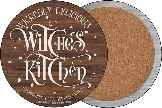 Witches Kitchen Novelty Circle Coaster Set of 4