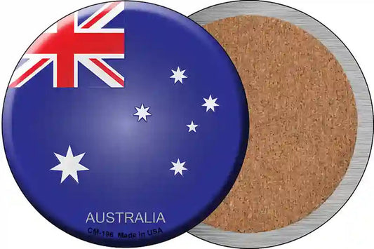 Australia Novelty Circle Coaster Set of 4