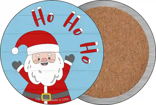 Santa Says Ho Ho Ho Novelty Circle Coaster Set of 4