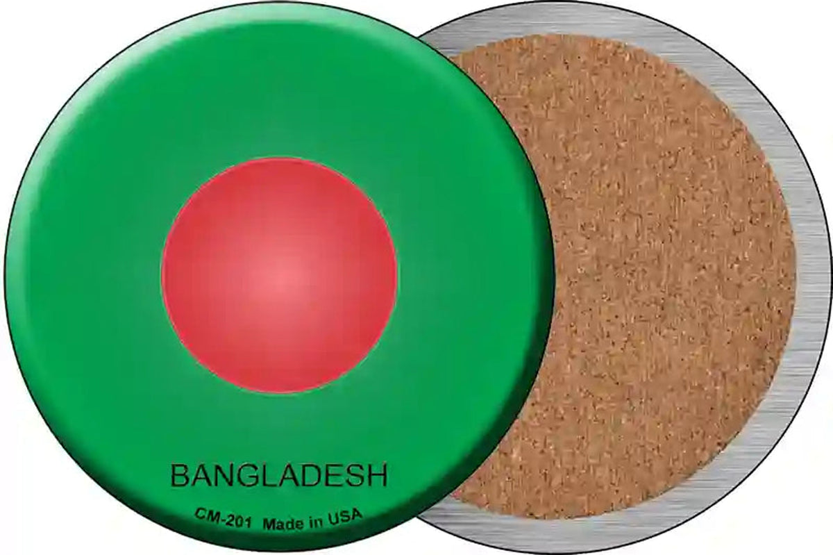 Bangladesh Country Novelty Circle Coaster Set of 4