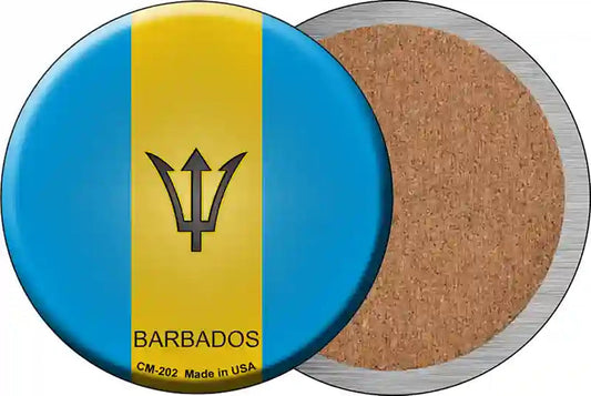 Barbados Country Novelty Circle Coaster Set of 4