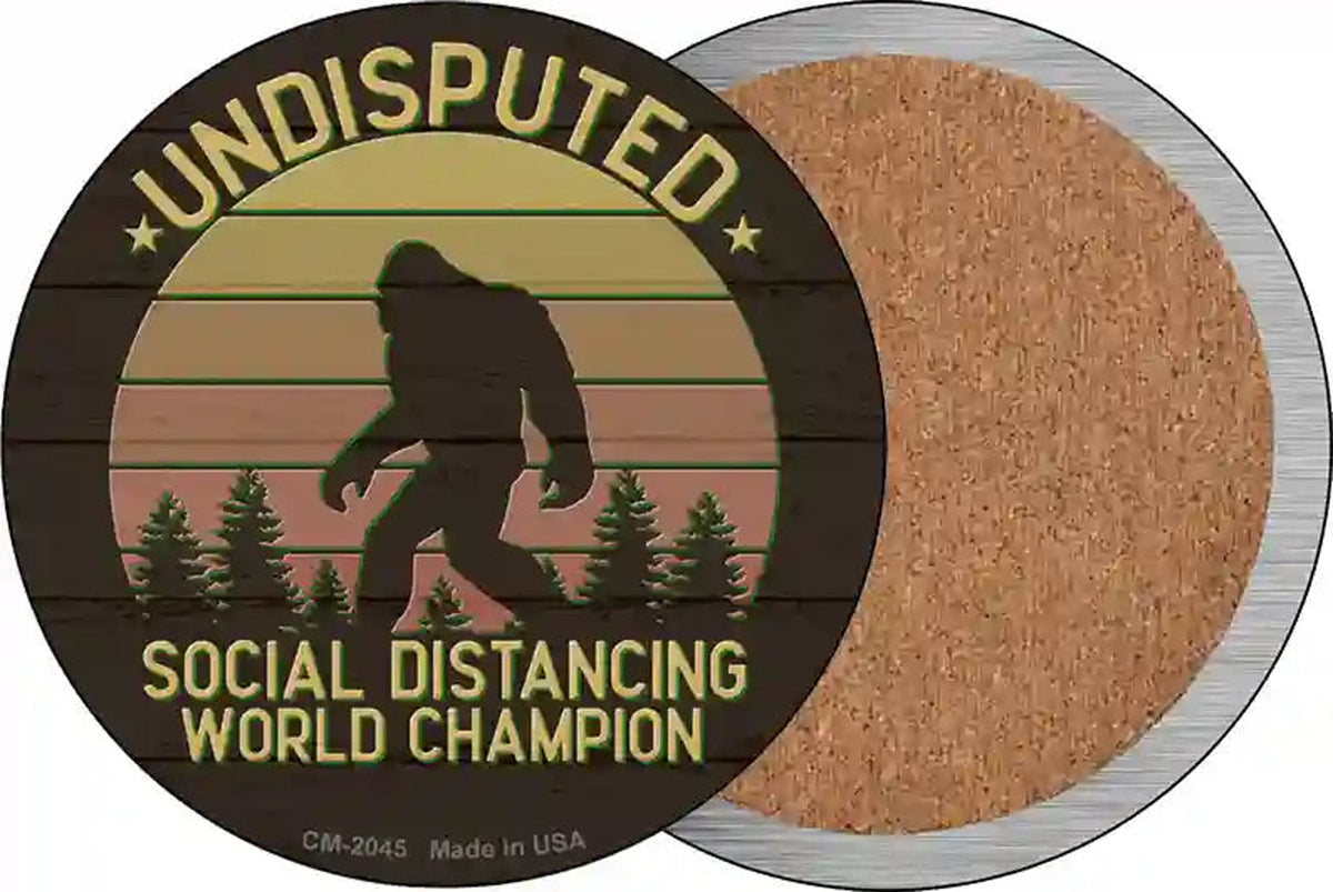 Undisputed Bigfoot Novelty Circle Coaster Set of 4