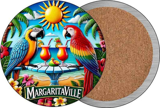 Margaritaville Novelty Circle Coaster Set of 4