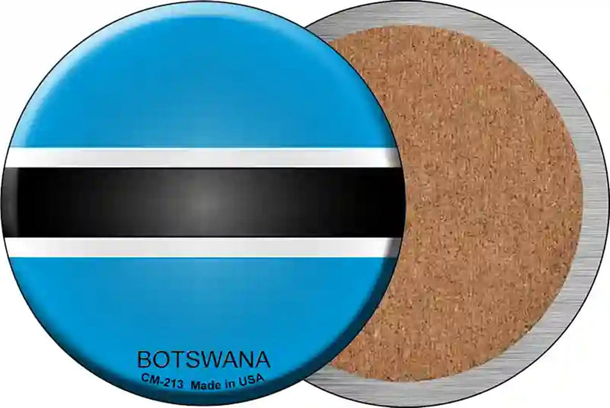 Botswana Country Novelty Circle Coaster Set of 4