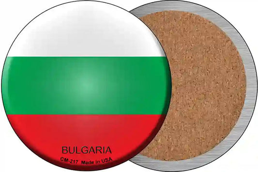 Bulgaria Country Novelty Circle Coaster Set of 4