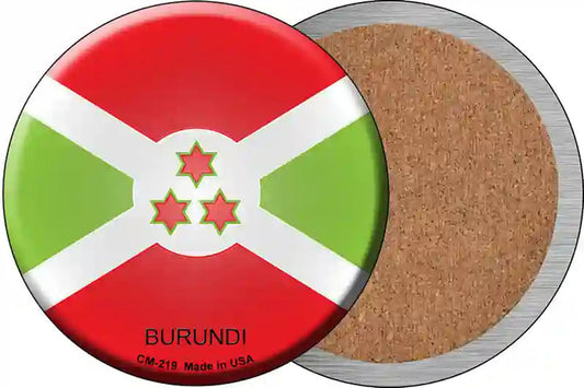 Burundi Country Novelty Circle Coaster Set of 4