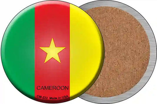 Cameroon Country Novelty Circle Coaster Set of 4