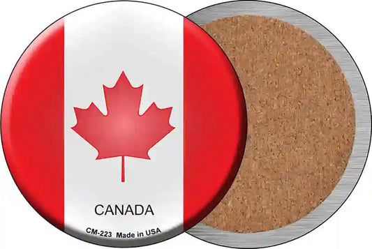 Canada Country Novelty Circle Coaster Set of 4