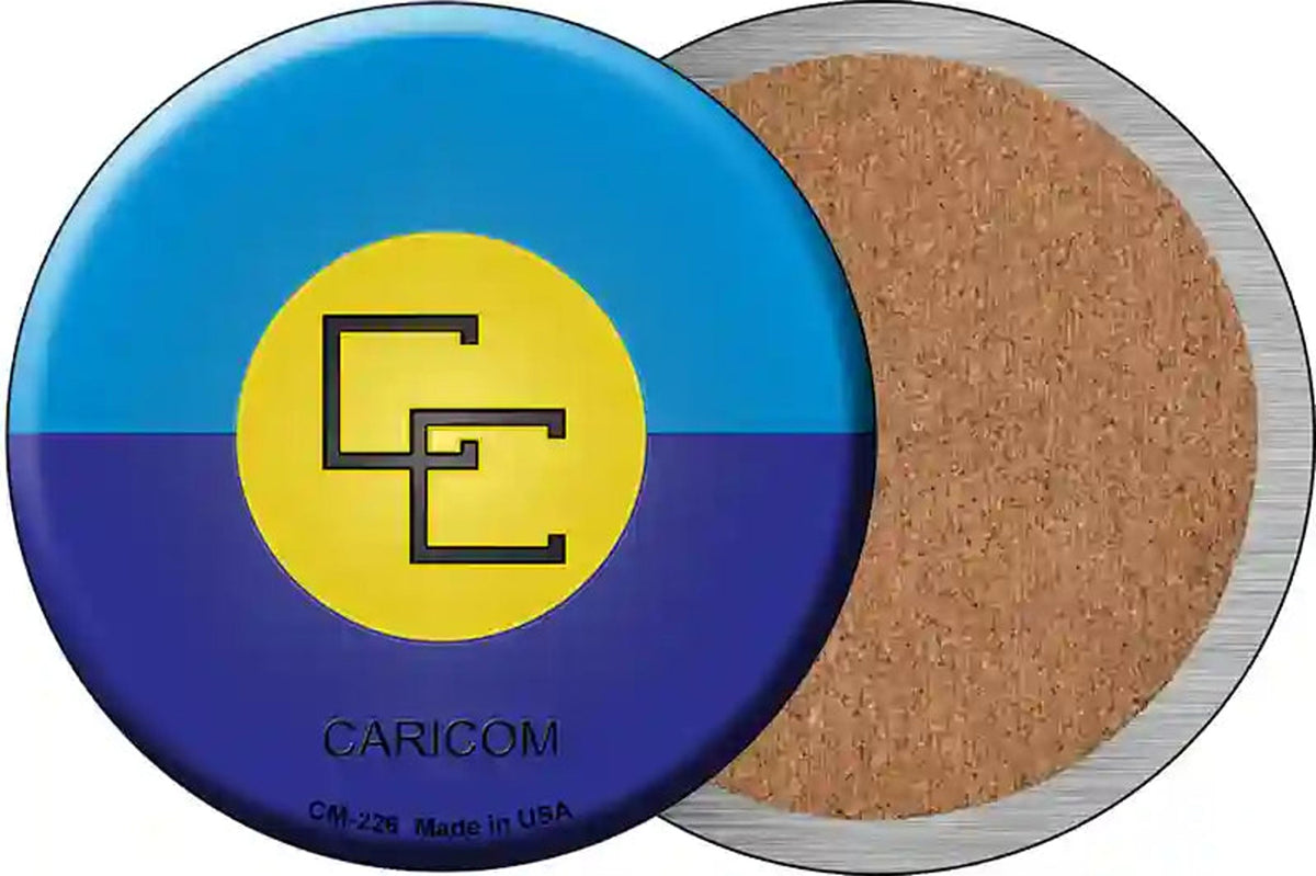 Caricorn Country Novelty Circle Coaster Set of 4