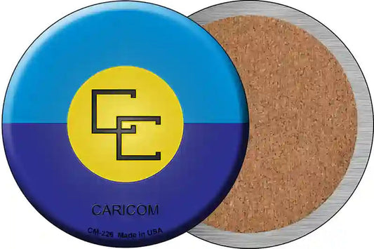 Caricorn Country Novelty Circle Coaster Set of 4