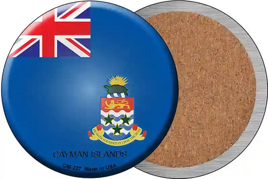 Cayman Islands Country Novelty Circle Coaster Set of 4
