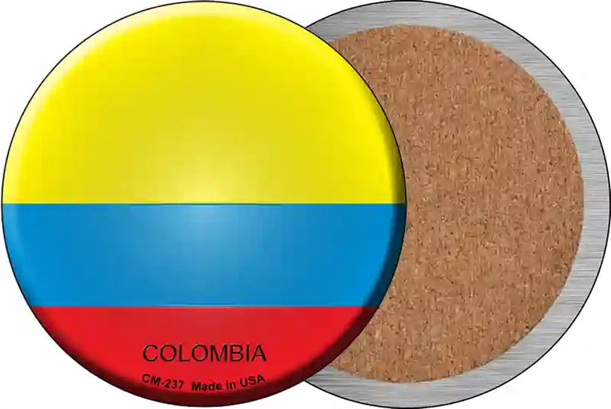 Colombia Country Novelty Circle Coaster Set of 4