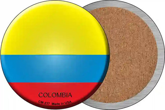 Colombia Country Novelty Circle Coaster Set of 4