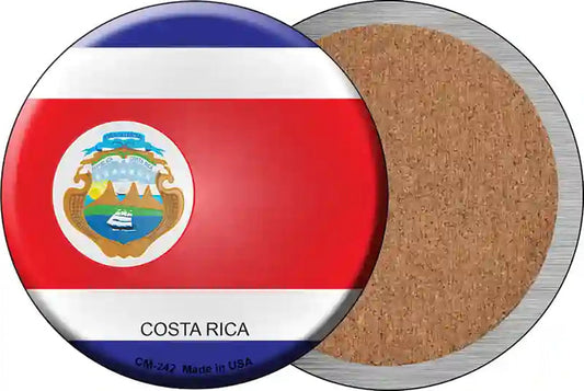 Costa Rica Country Novelty Circle Coaster Set of 4