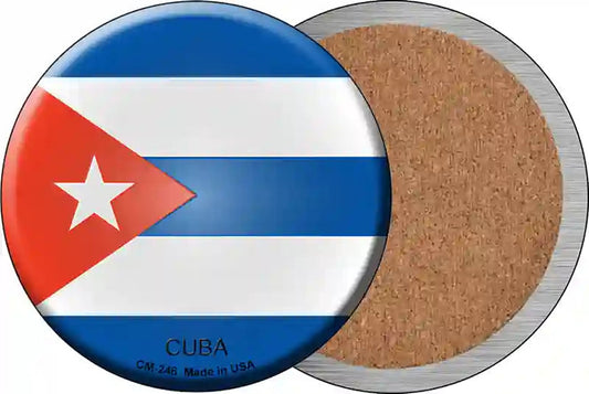Cuba Country Novelty Circle Coaster Set of 4