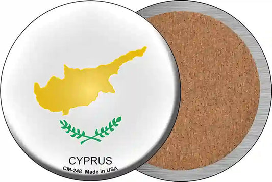 Cyprus Country Novelty Circle Coaster Set of 4