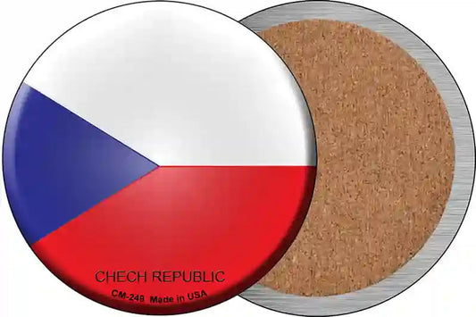 Chech Republic Country Novelty Circle Coaster Set of 4