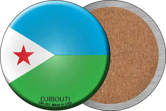 Djibouti Country Novelty Circle Coaster Set of 4