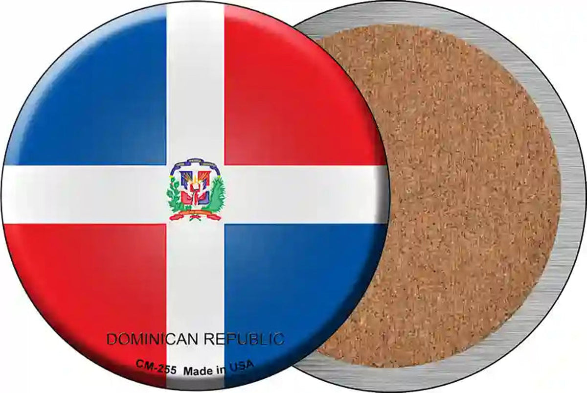 Dominican Republic Country Novelty Circle Coaster Set of 4