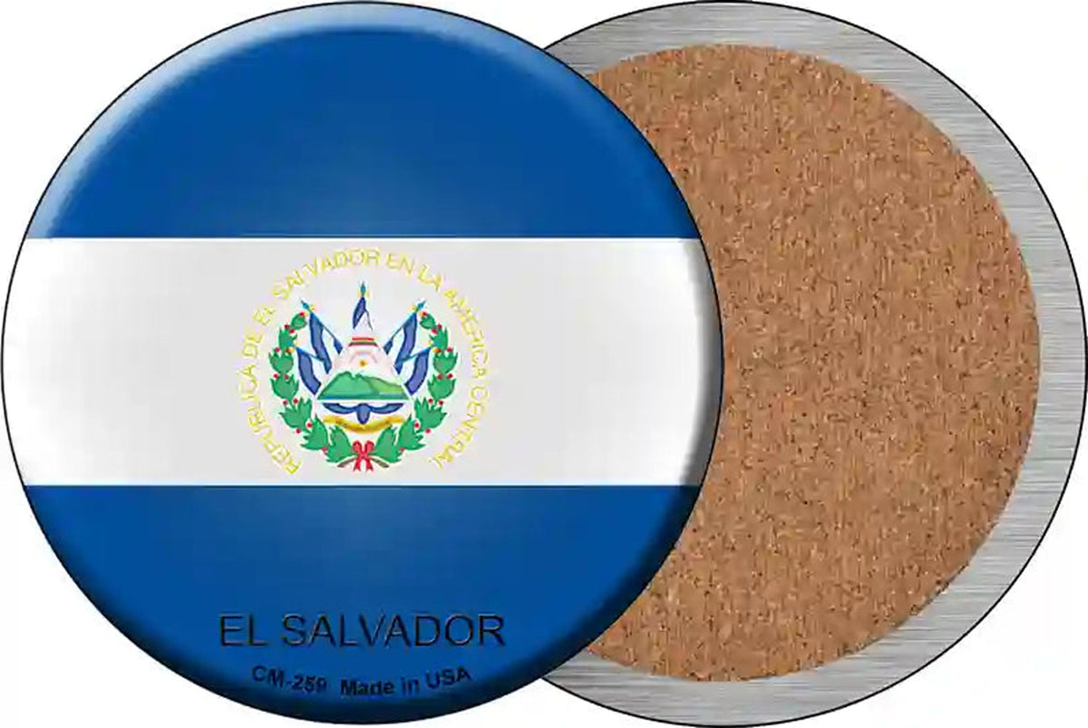 El Salvador Country Novelty Circle Coaster Set of 4