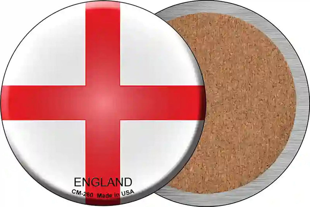 England Country Novelty Circle Coaster Set of 4