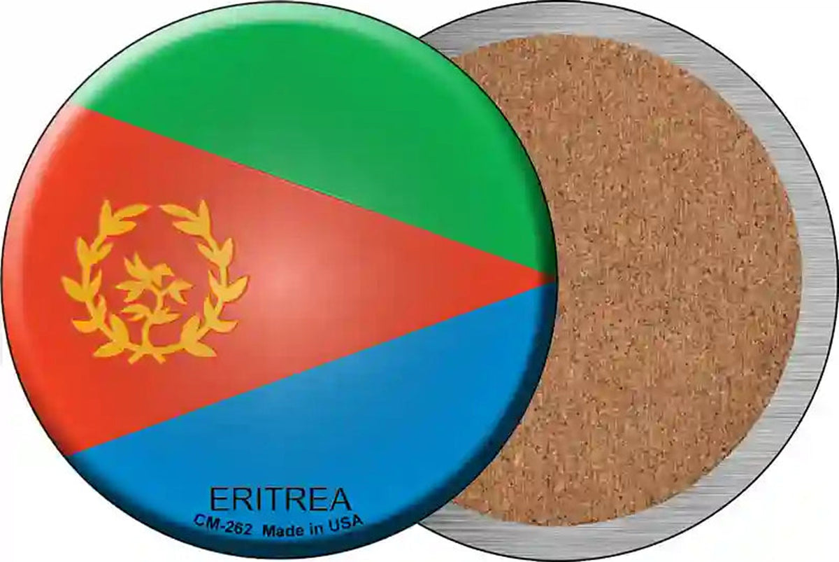 Eritrea Country Novelty Circle Coaster Set of 4