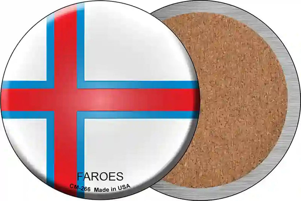 Faroes Country Novelty Circle Coaster Set of 4