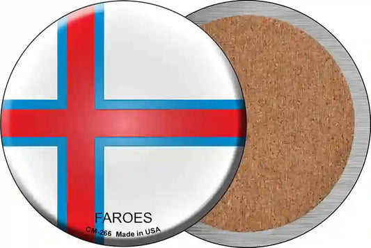 Faroes Country Novelty Circle Coaster Set of 4