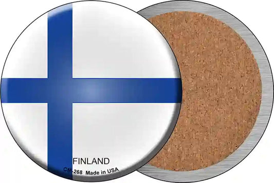 Finland Country Novelty Circle Coaster Set of 4