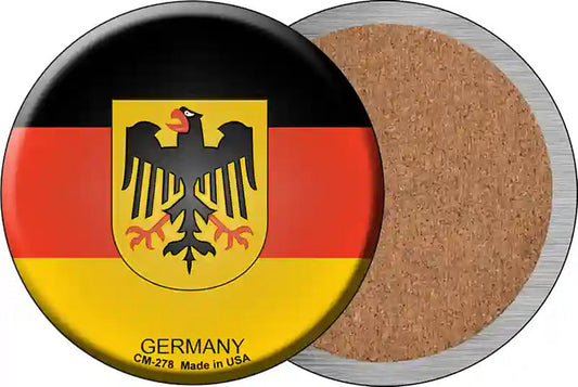 Germany Country Novelty Circle Coaster Set of 4