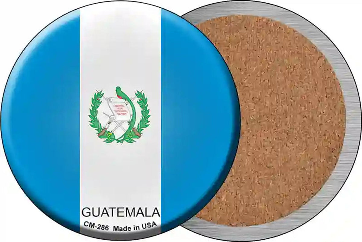 Guatamala Country Novelty Circle Coaster Set of 4