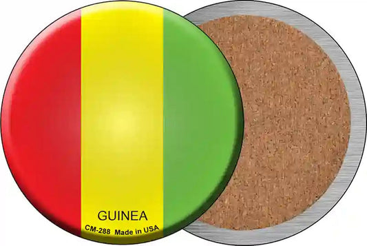 Guinea Country Novelty Circle Coaster Set of 4
