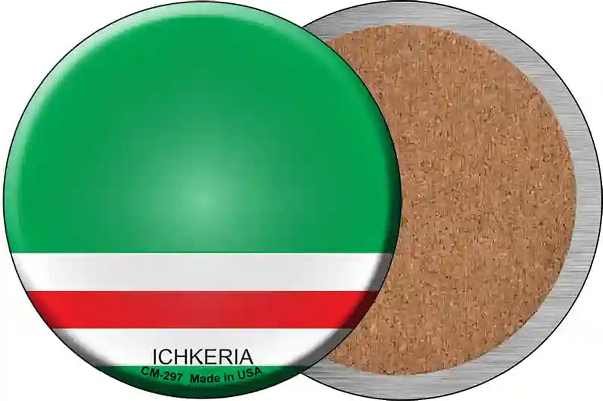 Ichkeria Country Novelty Circle Coaster Set of 4