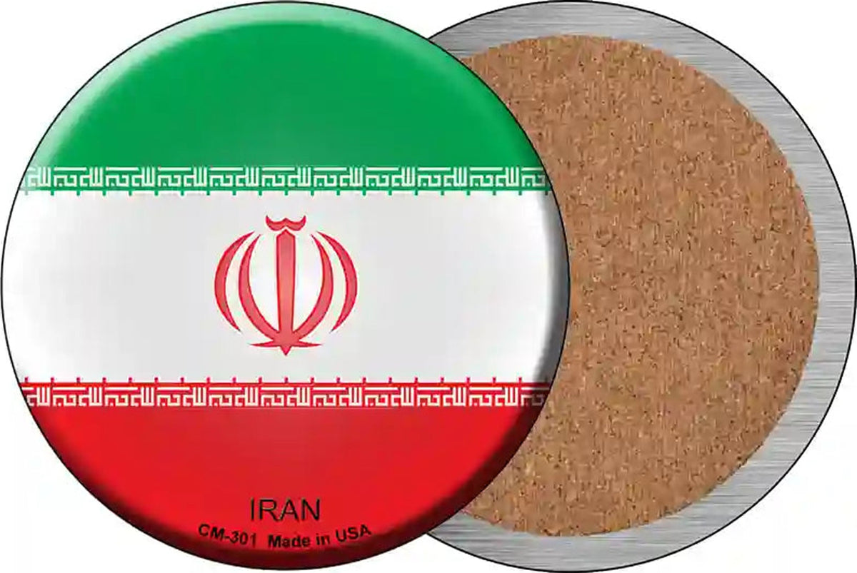 Iran Country Novelty Circle Coaster Set of 4