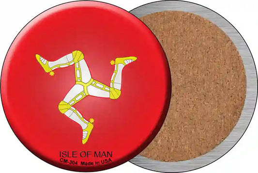 Isle Of Man Country Novelty Circle Coaster Set of 4